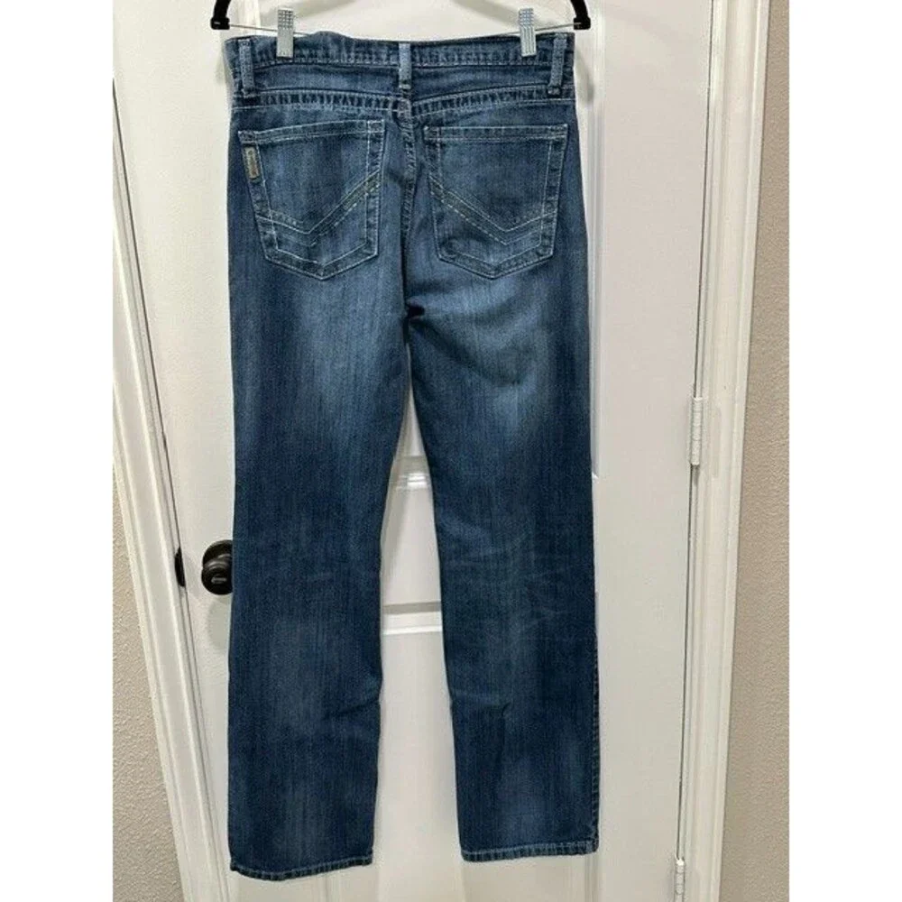 Cinch Grant Men's Bootcut Jeans 30x36 Dark Wash Relaxed Western Stretch Denim
